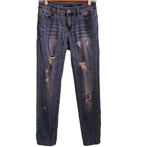 5for20 Supplies distressed vintage Peg straight leg petite jeans